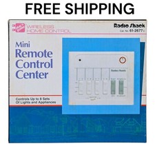 Radio Shack Mini Remote Control Center 61-2677c Controls 8 Lights Plug N New Radio Shack Mini Remote Control Center 61-2677c Controls 8 Lights Plug N New