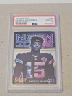 2022 Select Patrick Mahomes II Neon Icons #NI3 PSA 10 Gem Mint POP 26 Chiefs