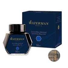 Waterman Serenity Blue Florida Blue Fountain Pen Ink Bottle 50ml New