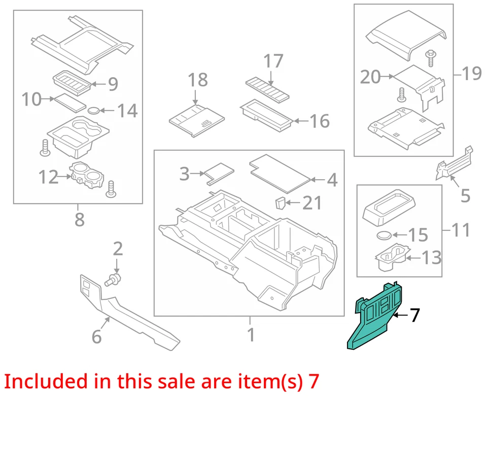 17-19 FORD F-250 - F-550 SUPER DUTY PANEL CONSOLA ASM HC3Z25045E24CB - NUEVO OEM Foto 3 de 4