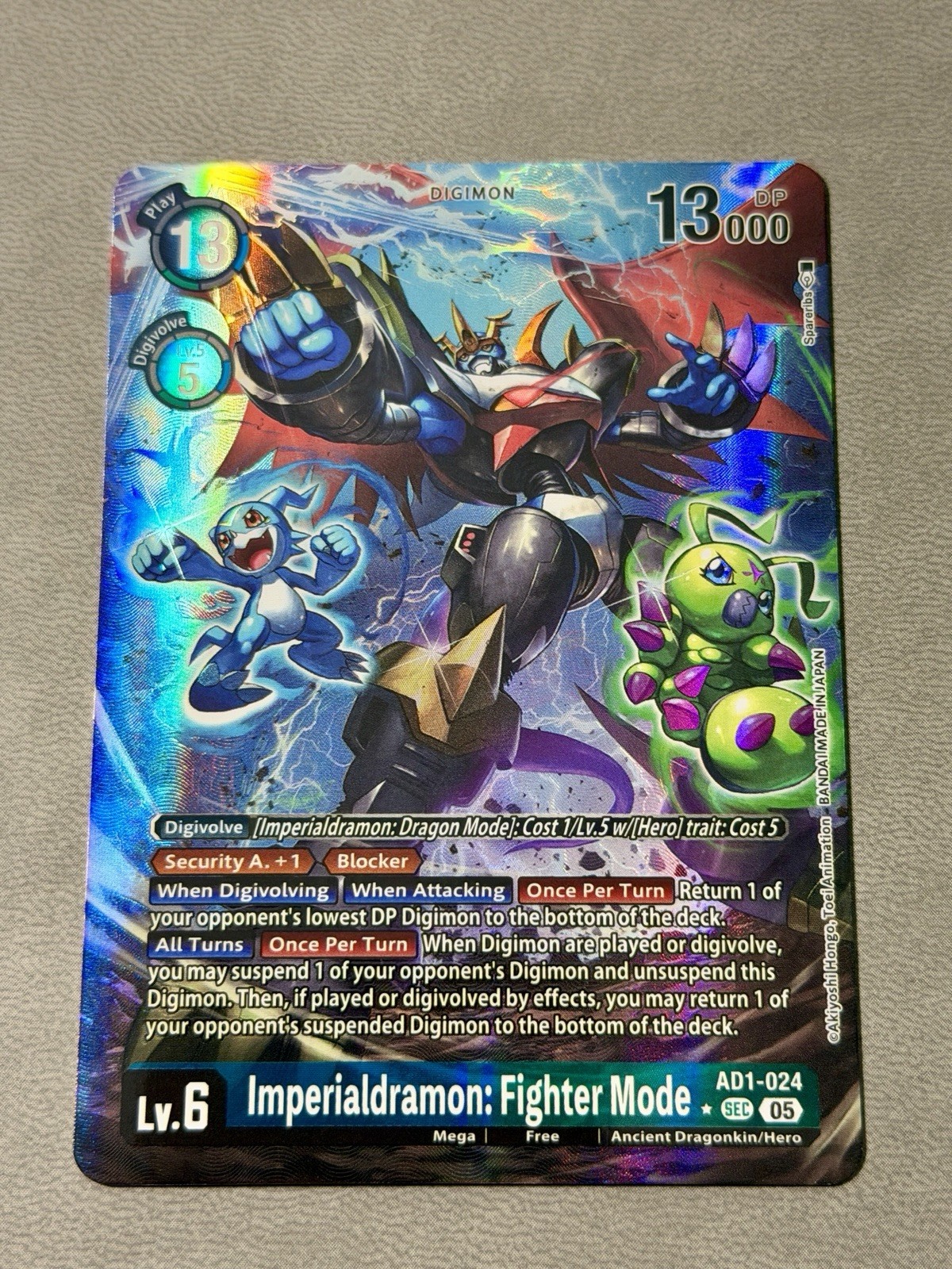 Imperialdramon: Fighter Mode Alternate Art Foil - AD1-024 NM - Digimon TCG