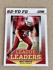 2024 Score League Leaders #15 MATT PRATER (Cardinals)
