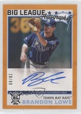 2020 Topps Big League Orange 28/99 Brandon Lowe #BLA-BL Auto 14n7