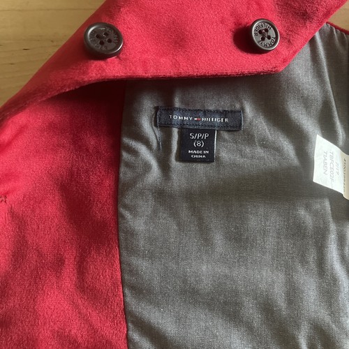 Tommy Hilfiger Boys suit vest Velvet Red formal size S 8 wedding party New WTags - Picture 8 of 10
