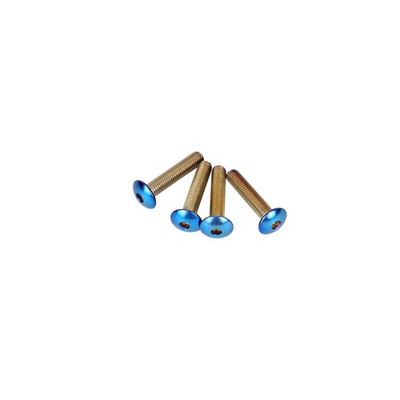 4PCS Blue Windshield Windscreen Hardware Bolts for Harley 15-23