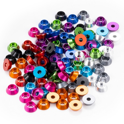 #ad 10pcs aluminum washer M3 Aluminum Alloy Cap Head Gasket washer for RC parts $7.69