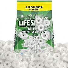 Wintergreen Hard Candy 2lb Individually Wrapped Mints for Sharing