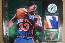 2013-14 Panini Totally Certified Patrick Ewing #126 Patch Green Prime /5 DA394
