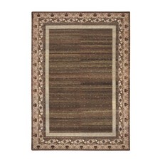 10' x 14'3" Brown Indian Influence Intricate Design Wool Hand Knotted Rug R75562
