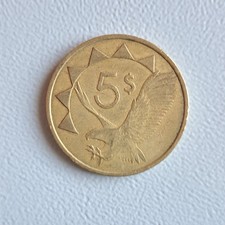 5 Dollar Coin from Namibia from 1993 (Nice to Very Nice)