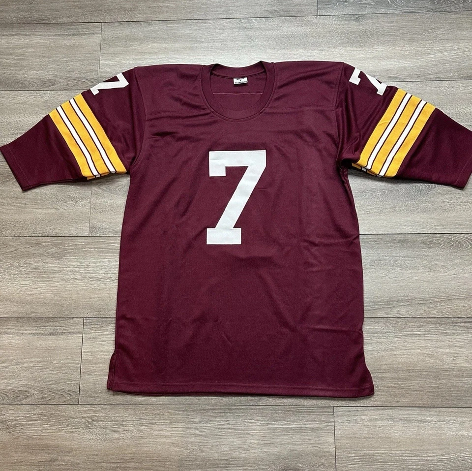 JOE THEISMANN Autographed/Signed 83 MVP Washington Burgundy Jersey JSA COA Auto - Image 3 of 4