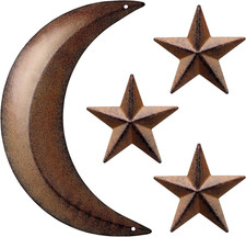 Metal Moon Wall Decor Metal Stars Decor Outhouse Moon Boho Wall Decor Wall Art H