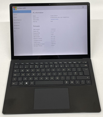 Microsoft Surface 5 13'' i7 12. Gen 16GB RAM 256GB NVMe Grade B GBR Schwarz