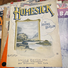 Irving Berlin Homesick Sheet Music Piano Solo Pop Irving Berlin, Inc. New York
