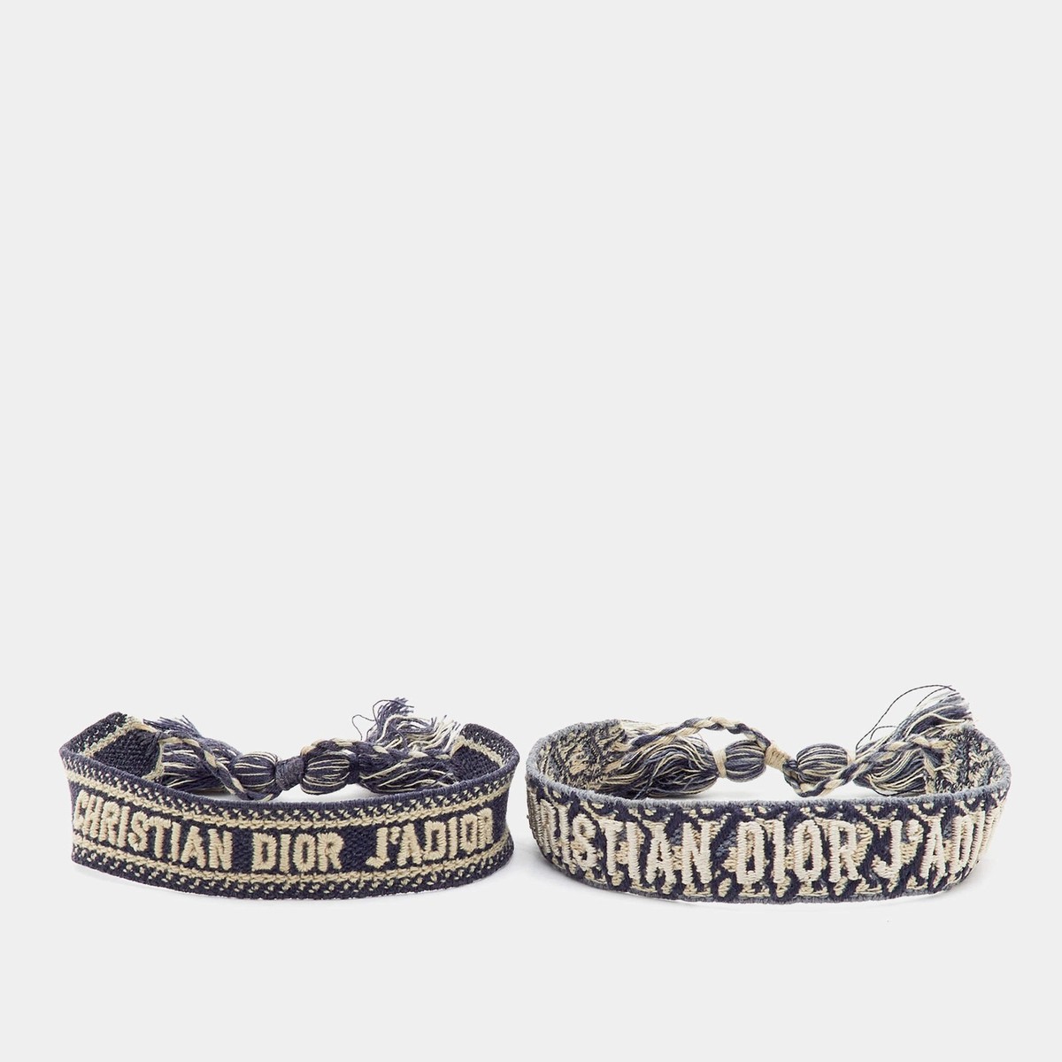 Dior JAdior Woven Fabric Friendship Bracelet Set of 2 | eBay