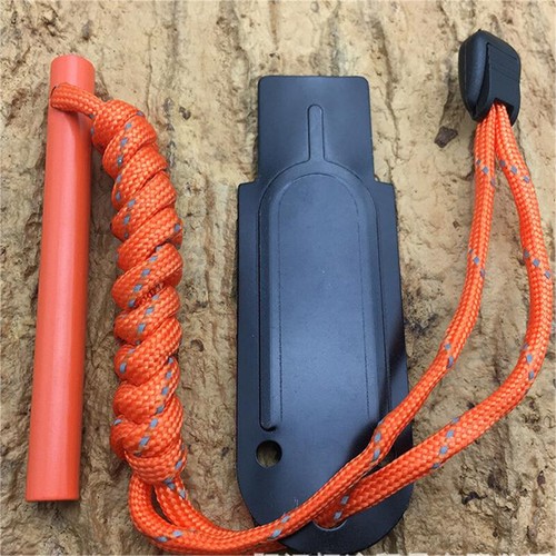 Fire Starter Flint Steel Striker Ferro Rod Emergency Survival Kit Outdoor Tool - Picture 11 of 11