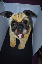 Pug Stuffed Animal Plush Toy Tan Dog Large Melissa and Doug Puppy 17" Z4