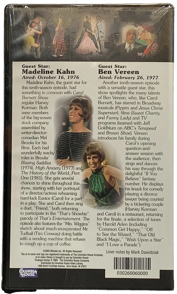 The Carol Burnett Show Collector's Edition VHS Madeline Khan, Ben Vereen 2003 - Image 2 of 3