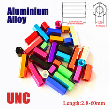 UNC Aluminum Alloy Hexagon Long Nuts Hex Threaded Standoffs 6#-32 / 1/4-20
