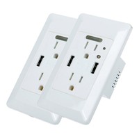 Nineleaf 2pk High-end 4.2a Usb Receptacle Two Usb Charging Outlets (4.2amp/5v... on sale Nineleaf 2pk High-end 4.2a Usb Receptacle Two Usb Charging Outlets (4.2amp/5v... on sale