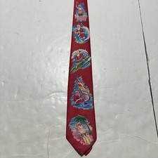Vintage Surfin Santa Ralph Marlin Necktie USA Made 1989 Classic Blaine Heilman