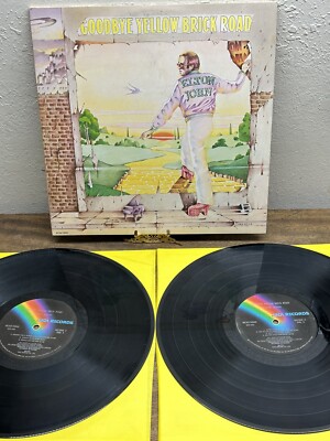 Elton John  With GOODBYE YELLOW BRICK ROAD ~ Two Record Set ~ MCA Records ~ GD+