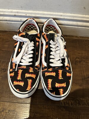Size 9.5 - VANS Thrasher x Skate Old Skool Allover Thrasher Logo