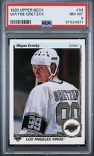 WAYNE GRETZKY 1990 Upper Deck #54 Star Rookie PSA 8 NM-MT Los Angeles Kings