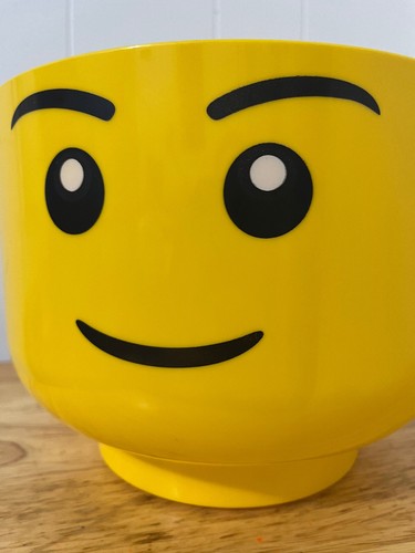 Lego gelber Aufbewahrungskopf Gesicht Eimer Behälter 2010 - Bild 15 von 17
