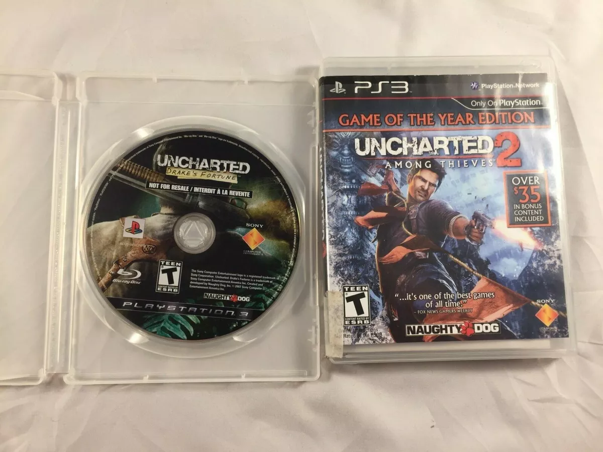 Uncharted: Drake's Fortune (PS3, Sony PlayStation 3) Disc Only!!!