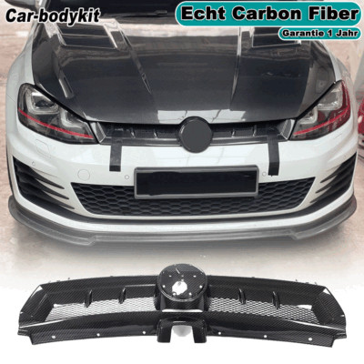 Dry Carbon Kühlergrill Grill Frontgrill Passt für VW Golf 7 MK7 VII GTI R 14-17 