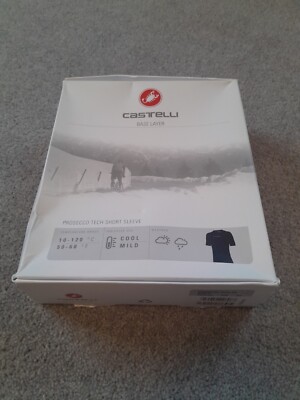Castelli Herren Prosecco Tech Kurzarm Warm Primaloft Radsport Base Layer XSmal