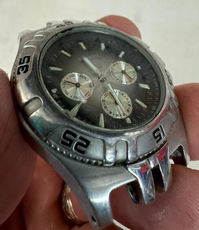 FOSSIL blue BQ9162 シルバー腕時計 FOSSIL blue WATCH FACE ((NO BAND)) BQ-9186 250405 USED | eBay