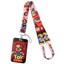Chucky Doll Child's Play Classic Horror Movie Lanyard With ID Badge Holder