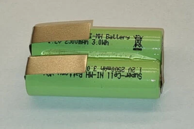 2er Rangées Nimh Mignon Aa 2,4V 2500mAh Super-Cell Batterie Avec Connexions - Photo 1/2