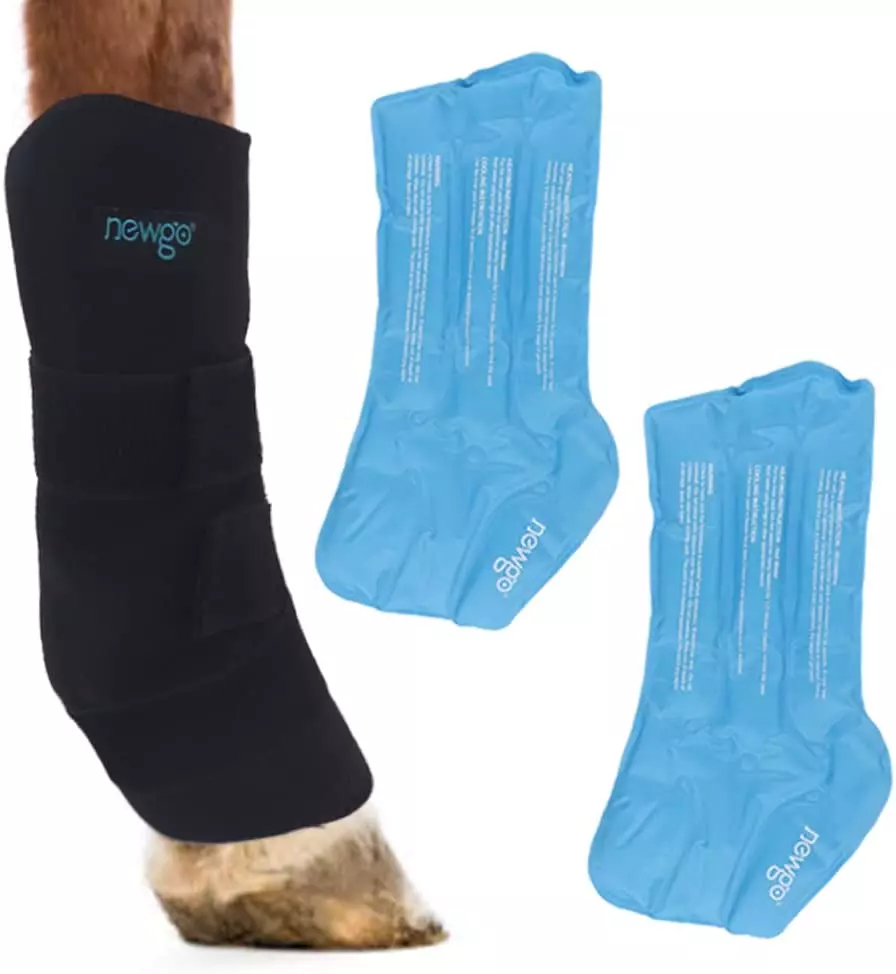 Horse Ice Pack for Pain Relief Cooling Leg Wraps Ice Boots for