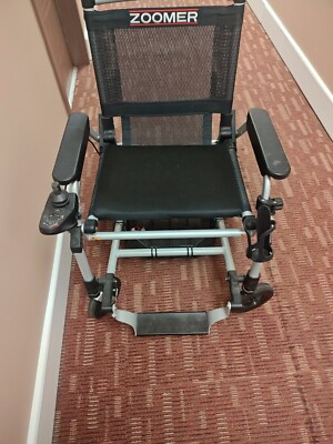 Zoomer Rocking Chair ZOOMER POWER CHAIR foldable black barely used | eBay