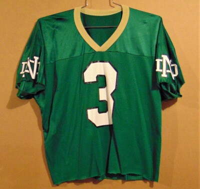 NOTRE DAME FIGHTING IRISH #3 JOE MONTANA GREEN FOOTBALL JERSEY
