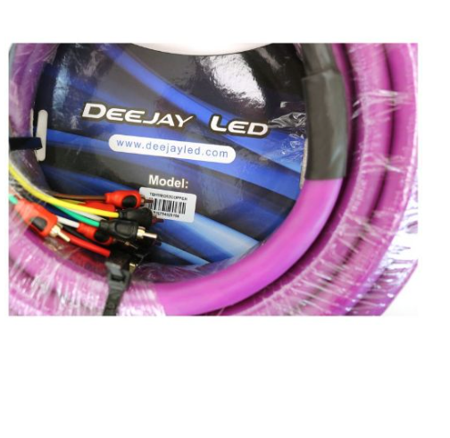 NEW DEEJAY LED MEDUSA ME-52FT-10 RCA PREMIUM GRADE WIRES ULTRA