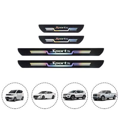 Bande de protection universelle vente 4 pièces seuil voiture résistant aux rayures accessoires