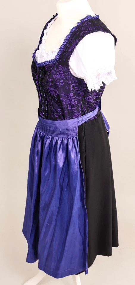 C&A Dirndl Trachtenmode (Gr. 40 / 42 ) mit Bluse Damenmode - Lila - Oktoberfest - Bild 3 von 4