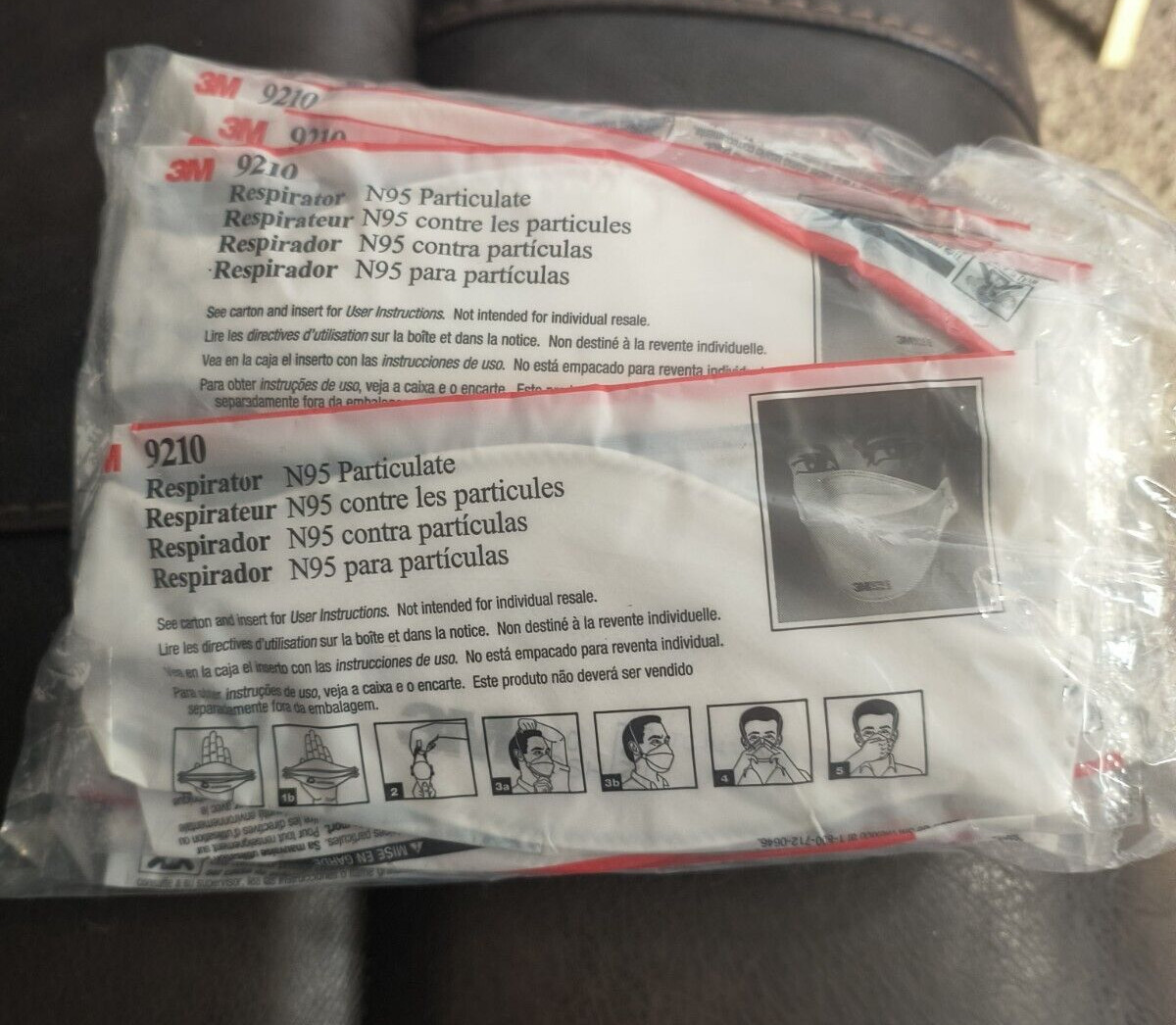 3M 9210 Safe Guard Pack Authentic Individually Sealed, 18 pack