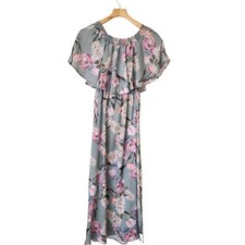 Show Me Your Mumu Hacienda Floral Maxi Dress Off Shoulder Ruffle Boho Pretty