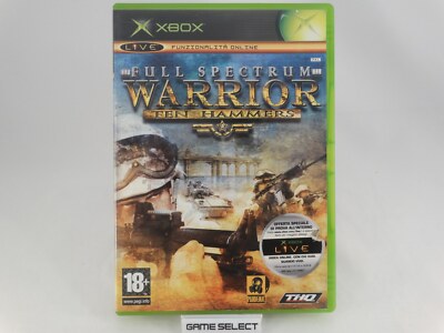 FULL SPECTRUM WARRIOR TEN HAMMERS XBOX CLASSIC and 360 PAL ITA ITALIAN COMPLETE