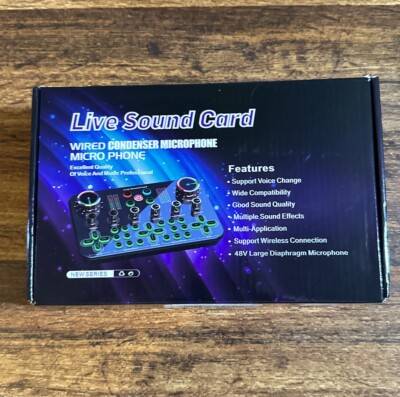 Live Streaming Audio Mixer Broadcast Voice Changer Sound Live Sound Card Type C