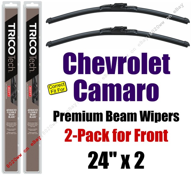 Wipers 2Pack Premium Beam Wiper Blades fit 19982002 Chevrolet Camaro 19240x2 eBay