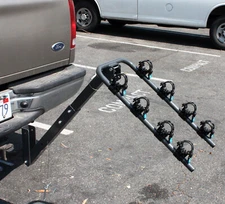 4-Bike Rack Bicycle Carrier Racks Hitch Mount Double Swing Down Arm Rack HD 
