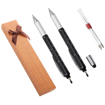 Kugelschreiber Multitool Pen Lineal Wasserwage Bit Tools Geocaching Geschenk Set