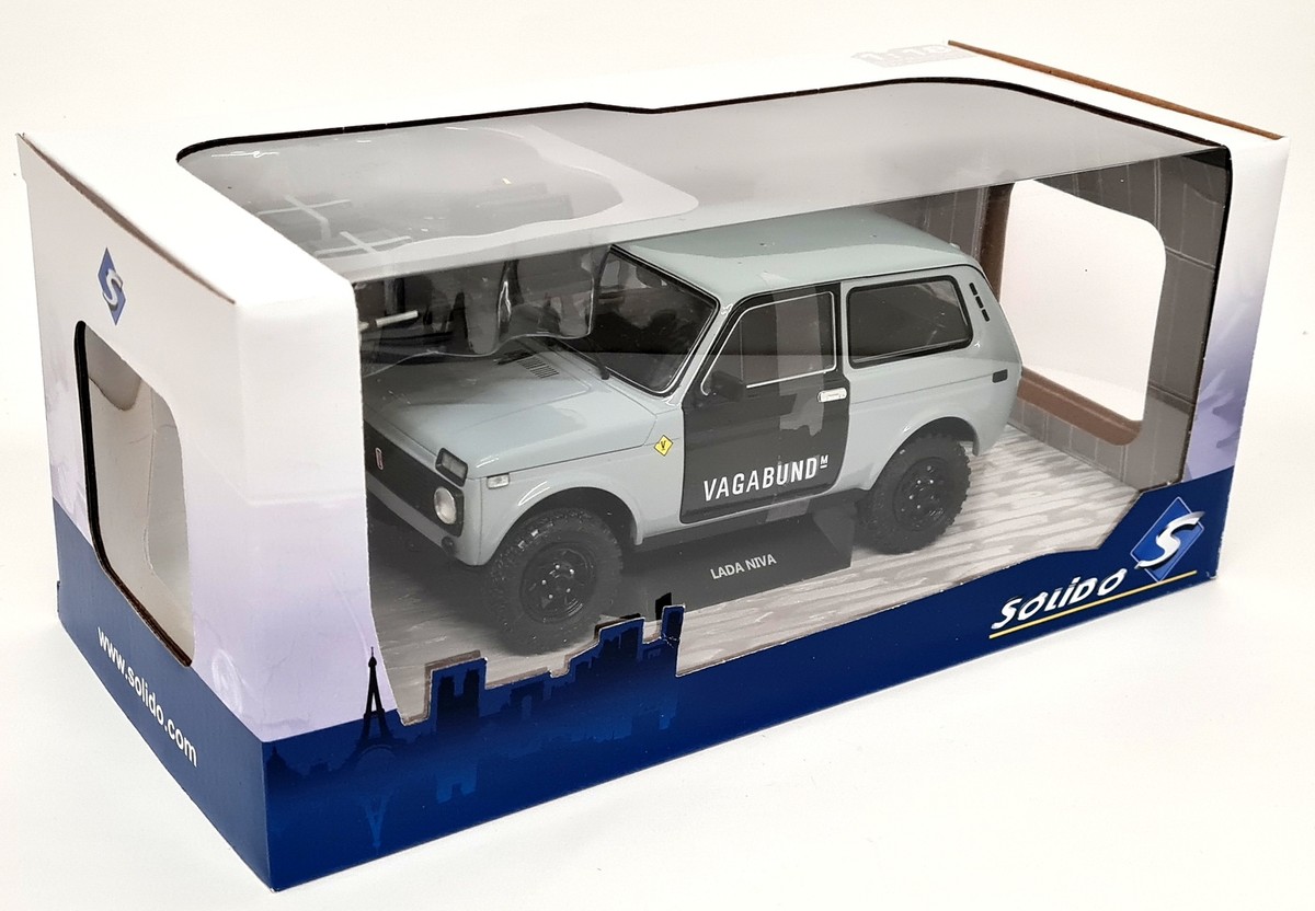 Solido 1/18 - Lada Niva Vlada 4X4 Grey 1980 Vagabund Diecast