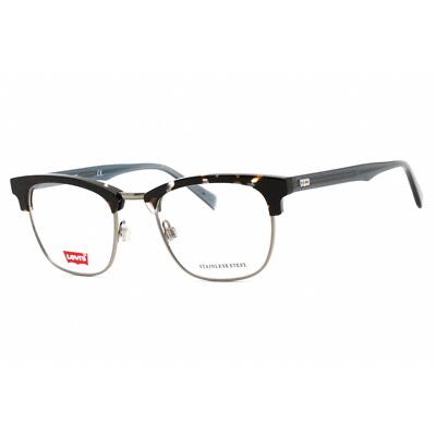 Levi's Unisex Eyeglasses Full Rim Havana Blue Rectangular Frame LV 5003 0IPR 00